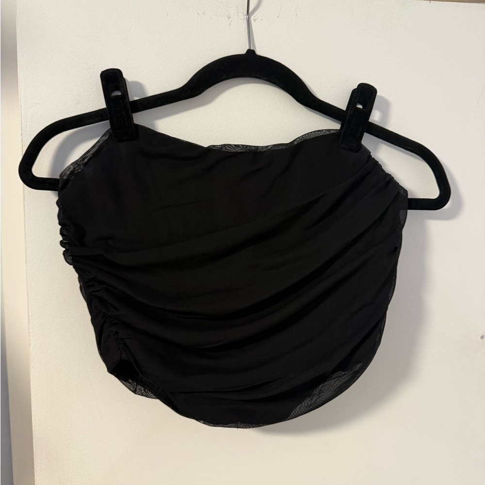 Black Ruched corset